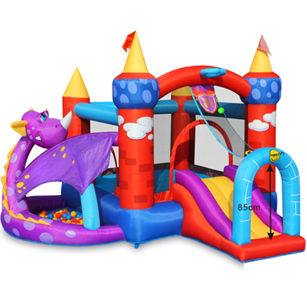 Dragon Bouncy Castle With Ball Pool Slide Sprinkie Parties